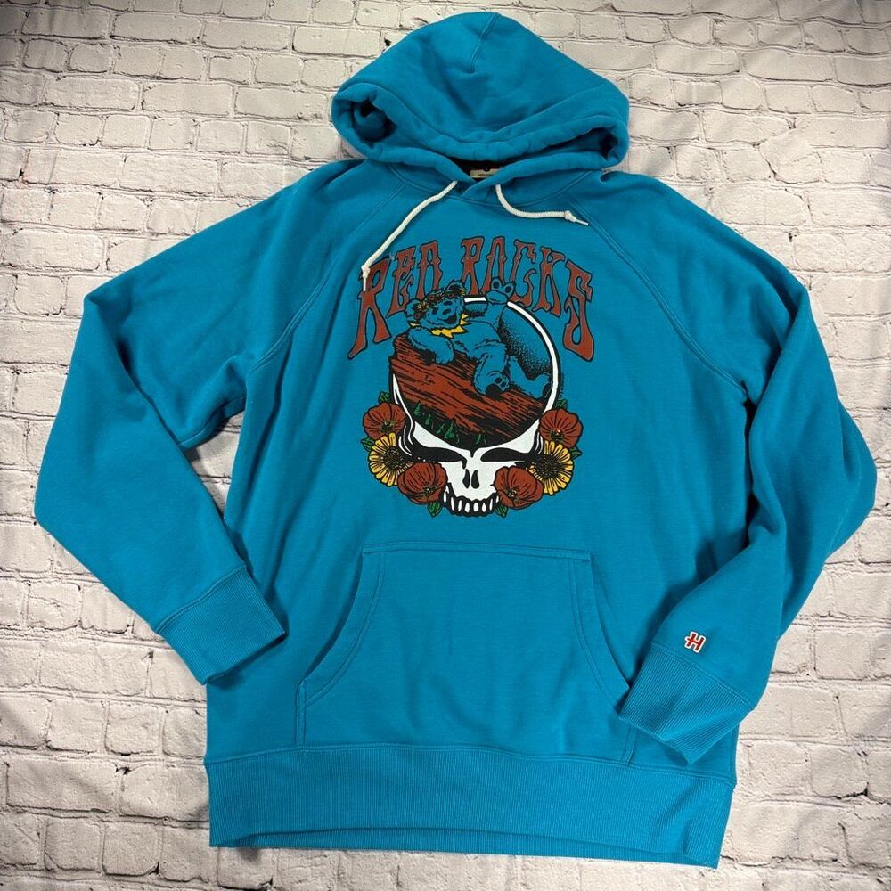 Red Rocks Grateful Dead Homage Hoodie Size Large  C